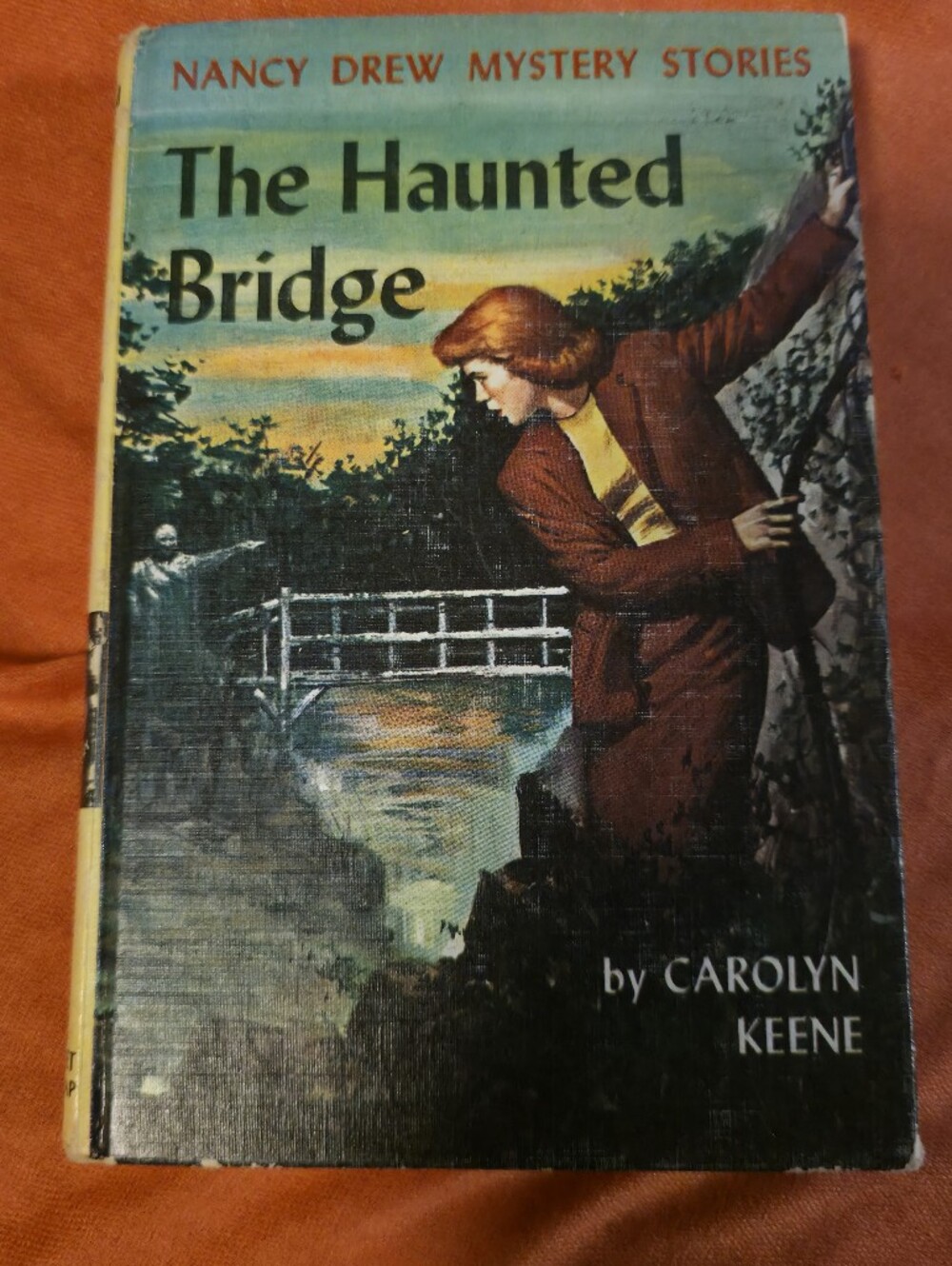 4/$67 Deal! Vintage 'The Haunted Bridge' Book Nancy Drew 1937 First Edition